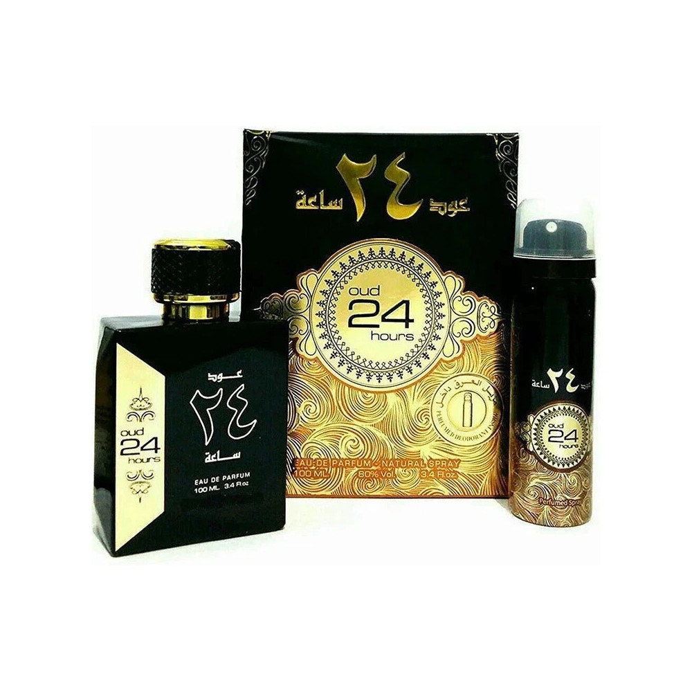 Oud 24 Hours By Ard Al Zaafaran Eau de Parfum 100ml Gift Set